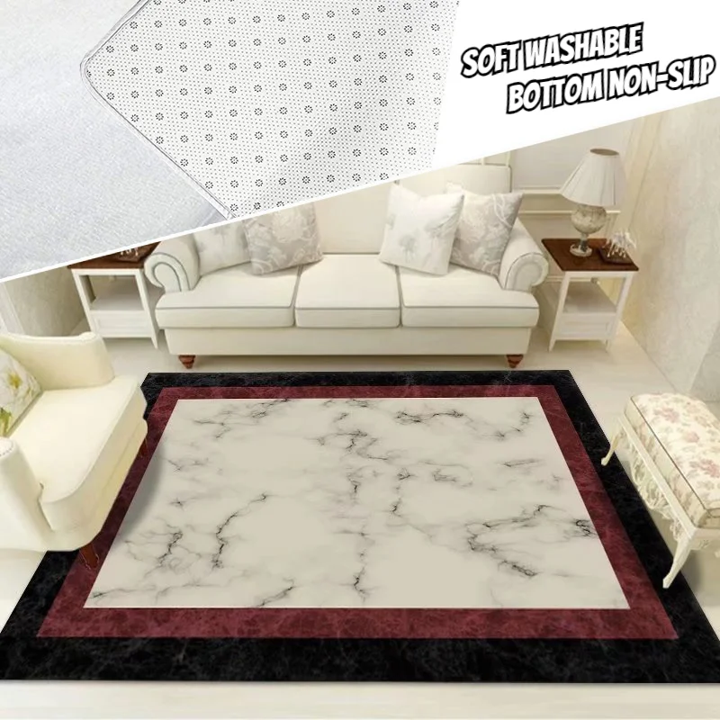 Nordic Marble Textured Carpet Home Decoration Large Rugs for Living Room 160x230 Luxury Bedroom Bedside Area Floor Mats Washable
Nordic Marble Textured Carpet Home Decoration Large Rugs for Living Room 160x230 Luxury Bedroom Bedside Area Floor Mats Washable