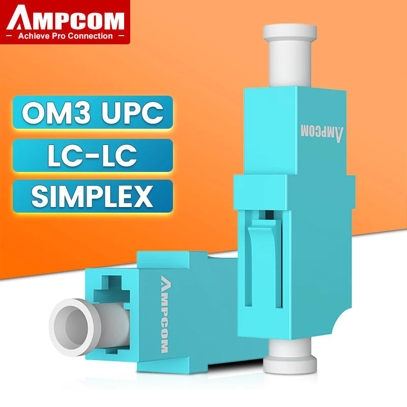 

AMPCOM 12pcs LC UPC Fiber Optical Coupler Adapter LC to LC Simplex Duplex Connectors Single mode Multimode Flange Optic Adapter