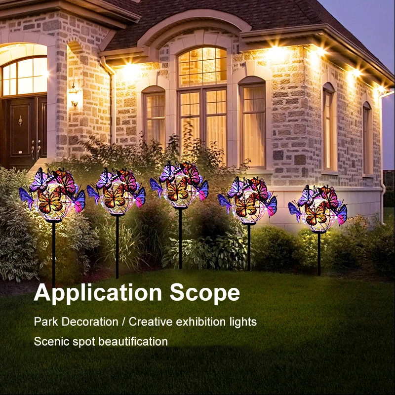MOONBIFFY Spring Butterflies Led Solar for Garden Park Courtyard Lights Outdoor Dragonfly Lawn Lamps Lawn Landscape Stakes Lamps
MOONBIFFY Spring Butterflies Led Solar for Garden Park Courtyard Lights Outdoor Dragonfly Lawn Lamps Lawn Landscape Stakes Lamps