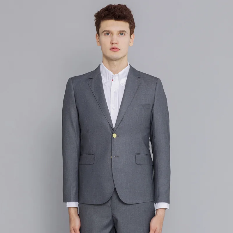 Male TB THOM Suit Jacket Korean Fashion Casual Clothing Solid Golden Buttons Costume Blazer Business Casual Wool Wedding Dress
Male TB THOM Suit Jacket Korean Fashion Casual Clothing Solid Golden Buttons Costume Blazer Business Casual Wool Wedding Dress