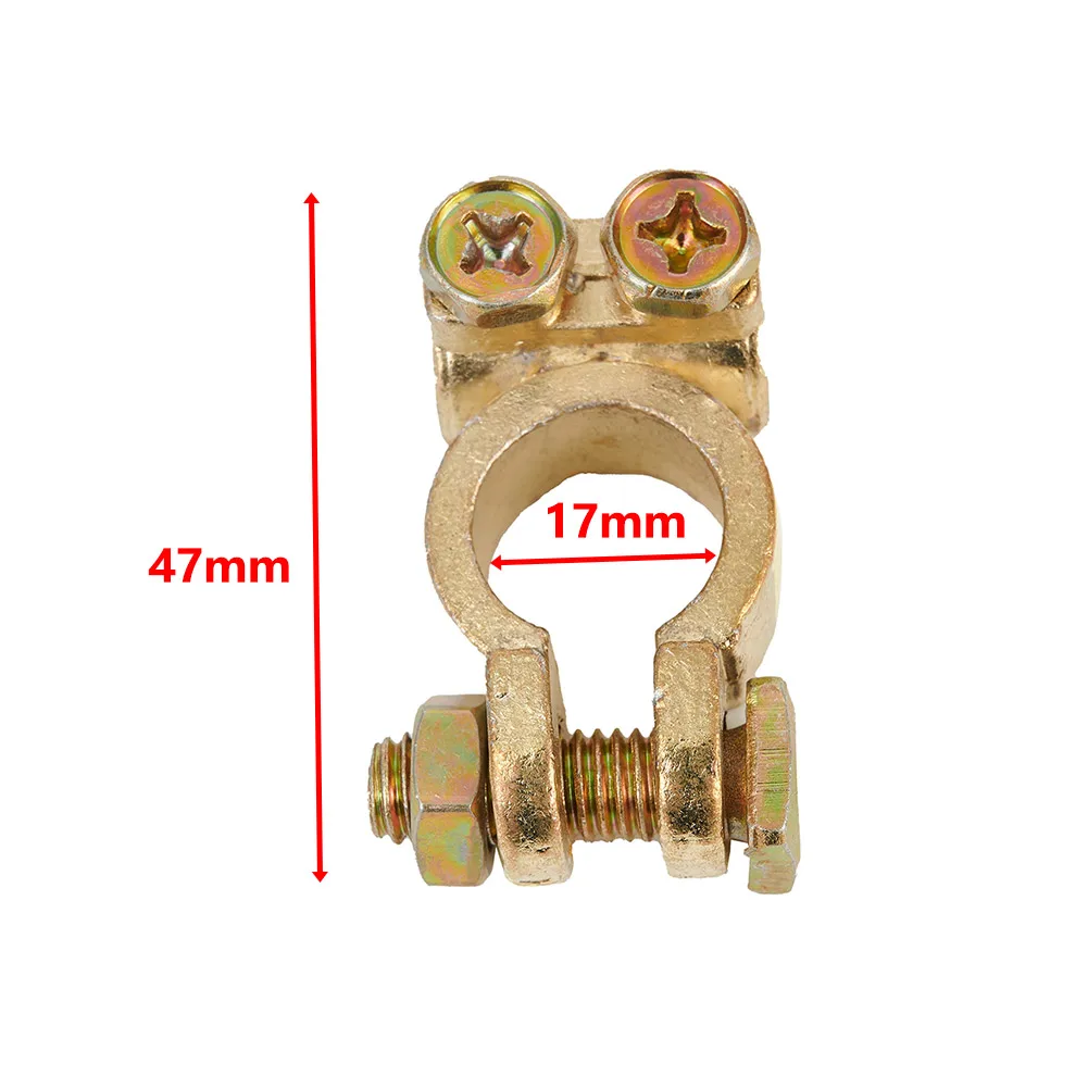 Hight Quality New Practical Useful Durable Batteries Terminals Connectors Replacement Solid Brass Portable 12V
Hight Quality New Practical Useful Durable Batteries Terminals Connectors Replacement Solid Brass Portable 12V