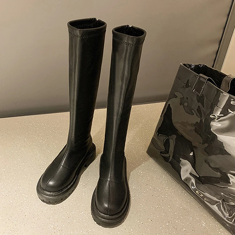Slim Flat Thigh High Boots Platform Women Slim Thick Sole Knee-High Boots Women Shoes Brown Winter Long Motorcycle Boots Women
Slim Flat Thigh High Boots Platform Women Slim Thick Sole Knee-High Boots Women Shoes Brown Winter Long Motorcycle Boots Women