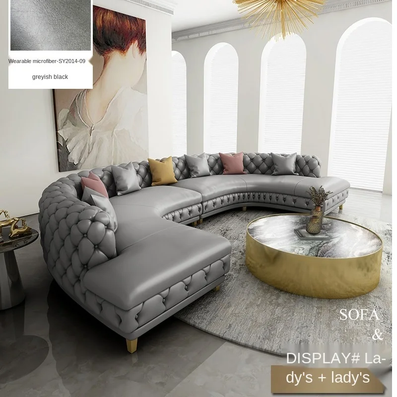 European Style Luxury Disposable Technology Cloth Sofa Combination Set Zipper Living Room Luxury Villa Leather Sofa Sofa Width
European Style Luxury Disposable Technology Cloth Sofa Combination Set Zipper Living Room Luxury Villa Leather Sofa Sofa Width