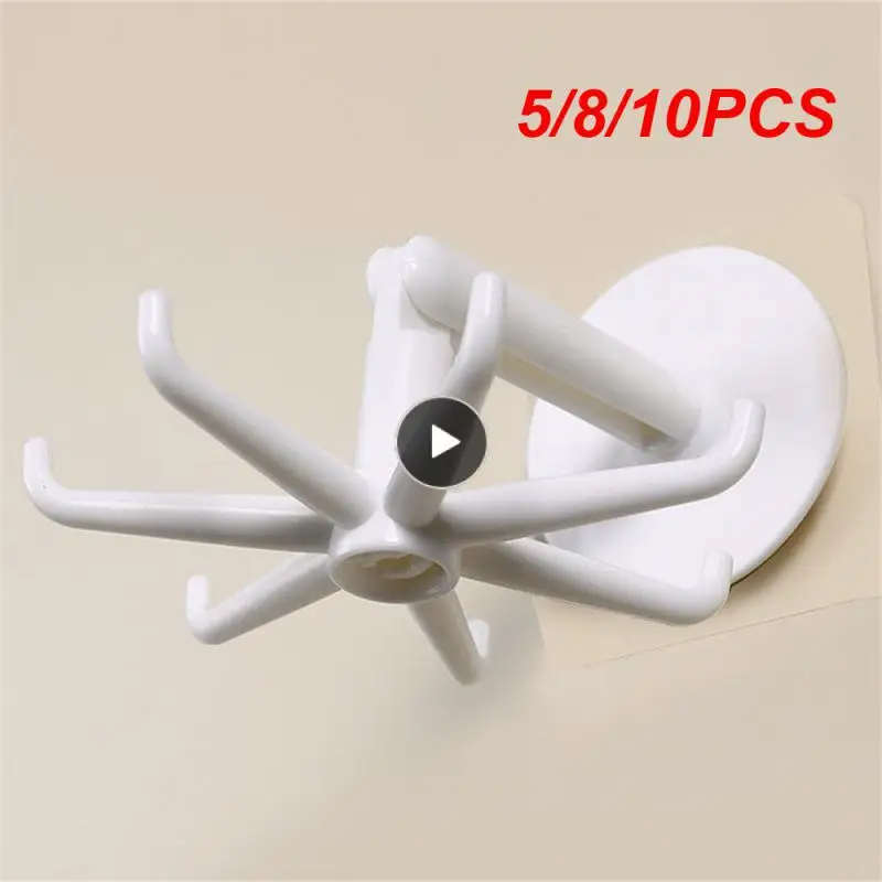 5/8/10PCS 7-claw Hook Rotary Kitchen Strong Hooks Multi-function 360 Degree Rotating Belt Hangers Organization Storage
5/8/10PCS 7-claw Hook Rotary Kitchen Strong Hooks Multi-function 360 Degree Rotating Belt Hangers Organization Storage