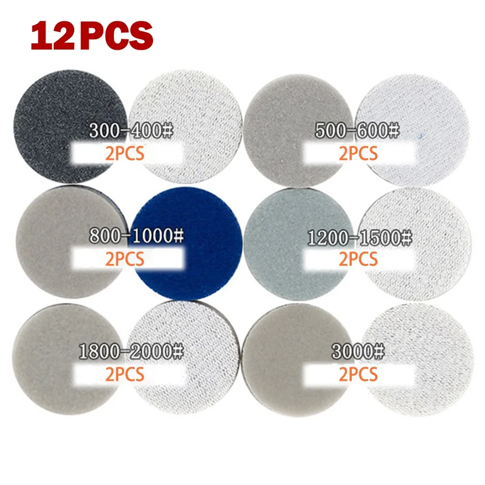 12pcs 1Inch 25mm Round Sponge Sanding Disc Sandpaper Hook And Loop 300-3000 Grits For Polishing & Grinding
12pcs 1Inch 25mm Round Sponge Sanding Disc Sandpaper Hook And Loop 300-3000 Grits For Polishing & Grinding