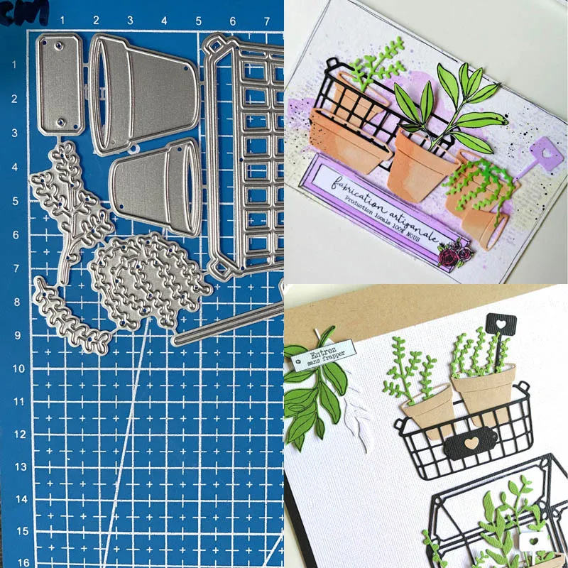 Lucky Goddess металлические штампы Plantes горшки diy Скрапбукинг фотоальбом декоративное