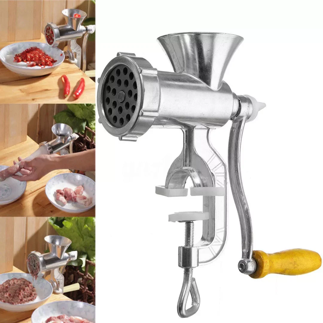 Manual Mincer Meat Grinder Pasta Maker Hand Operated Beef Sausage Maker Kitchen Aluminum alloy
Manual Mincer Meat Grinder Pasta Maker Hand Operated Beef Sausage Maker Kitchen Aluminum alloy