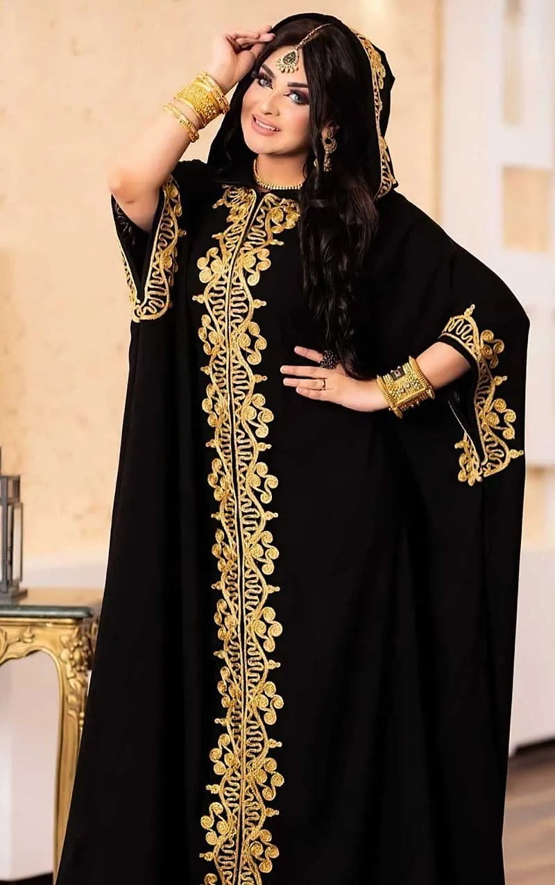 Muslim Dubai Abaya Islamic Clothes For Women Turkey Fashion Hooded Dresses Eid Mubarak Caftan Marocain Djellaba Femme Boubou
Muslim Dubai Abaya Islamic Clothes For Women Turkey Fashion Hooded Dresses Eid Mubarak Caftan Marocain Djellaba Femme Boubou
