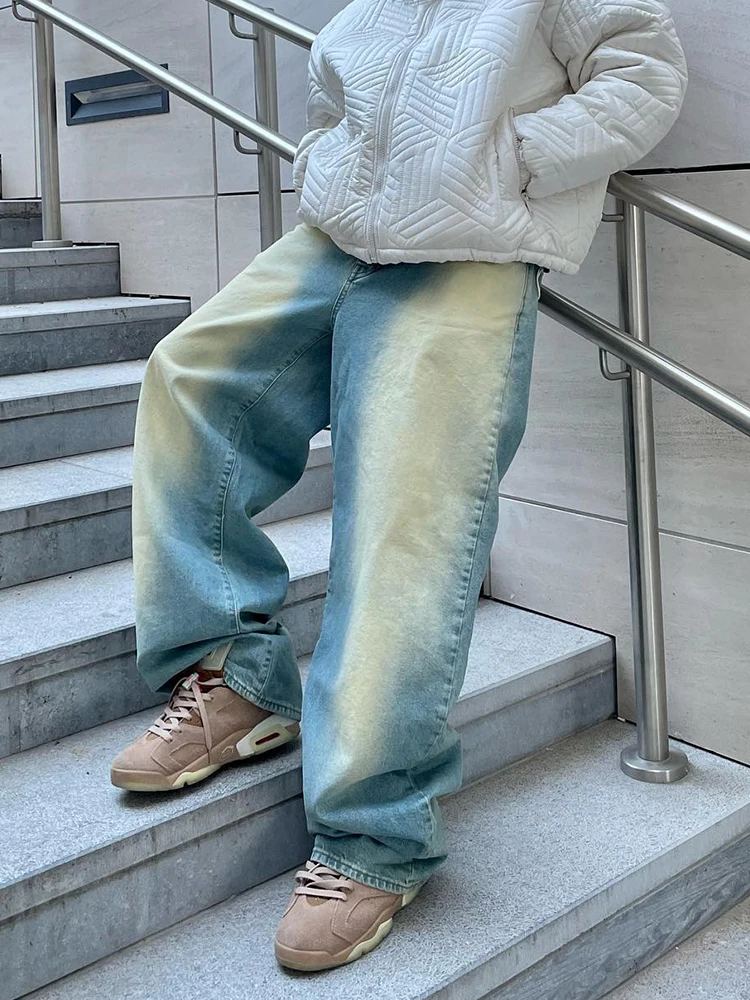 2023 New American High Street Vintage Ground White Wash Loose Jeans Men, Y2K Wide Leg Fashion Hip Hop Pants Baggy Wide Leg Slack
2023 New American High Street Vintage Ground White Wash Loose Jeans Men, Y2K Wide Leg Fashion Hip Hop Pants Baggy Wide Leg Slack