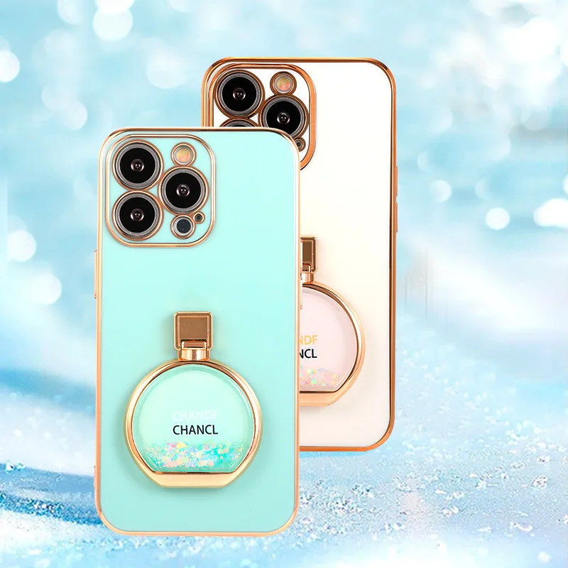 Quicksand Perfume Bottle Holder Plating Phone Case for iPhone 14 13 12 11 Pro Max Plus X XS XR 8 7 Electroplating 6D Cover
Quicksand Perfume Bottle Holder Plating Phone Case for iPhone 14 13 12 11 Pro Max Plus X XS XR 8 7 Electroplating 6D Cover