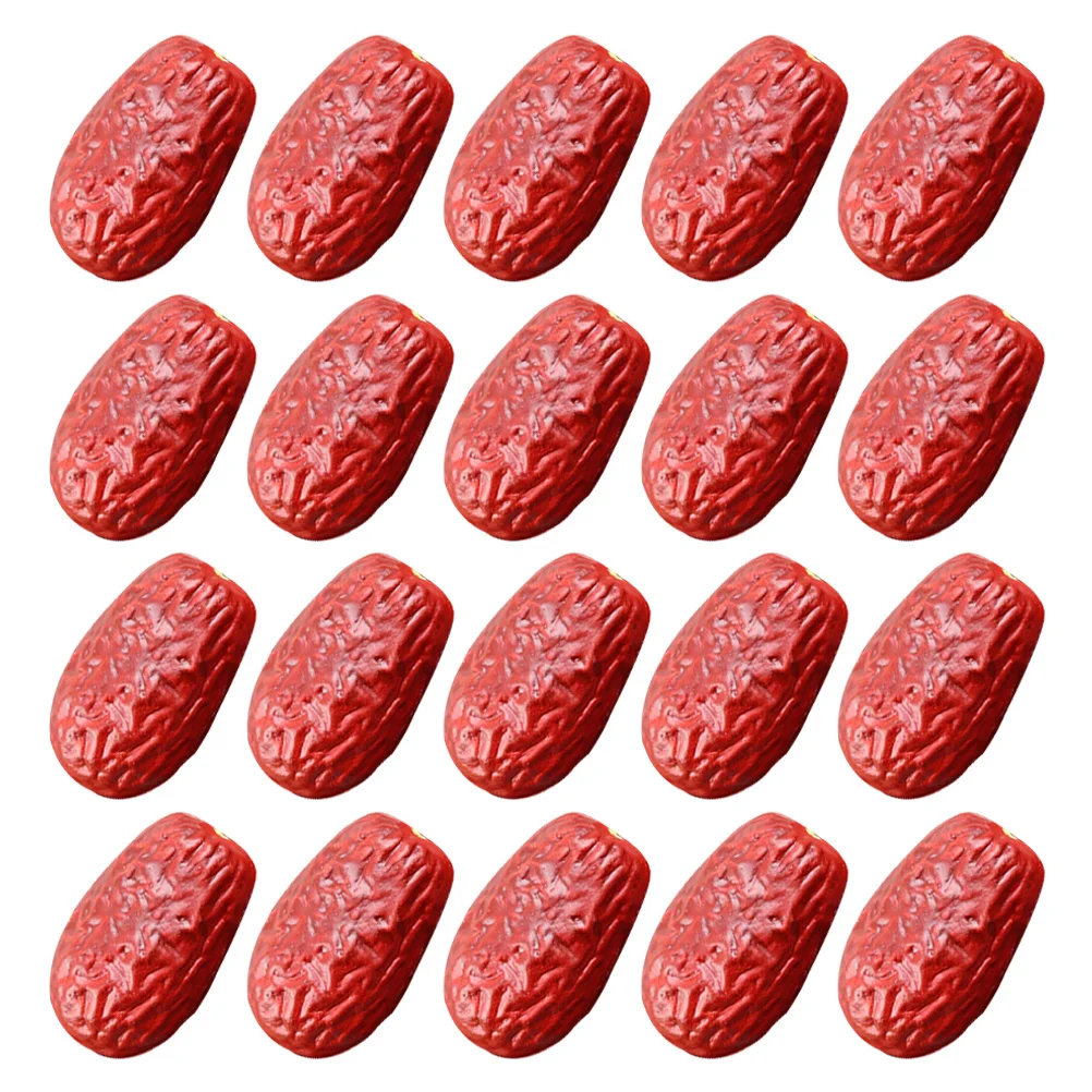20Pcs Artificial Red Jujube Lifelike Fruit Decorations Red Jujube Prop Home Fake Fruit Models
20Pcs Artificial Red Jujube Lifelike Fruit Decorations Red Jujube Prop Home Fake Fruit Models
