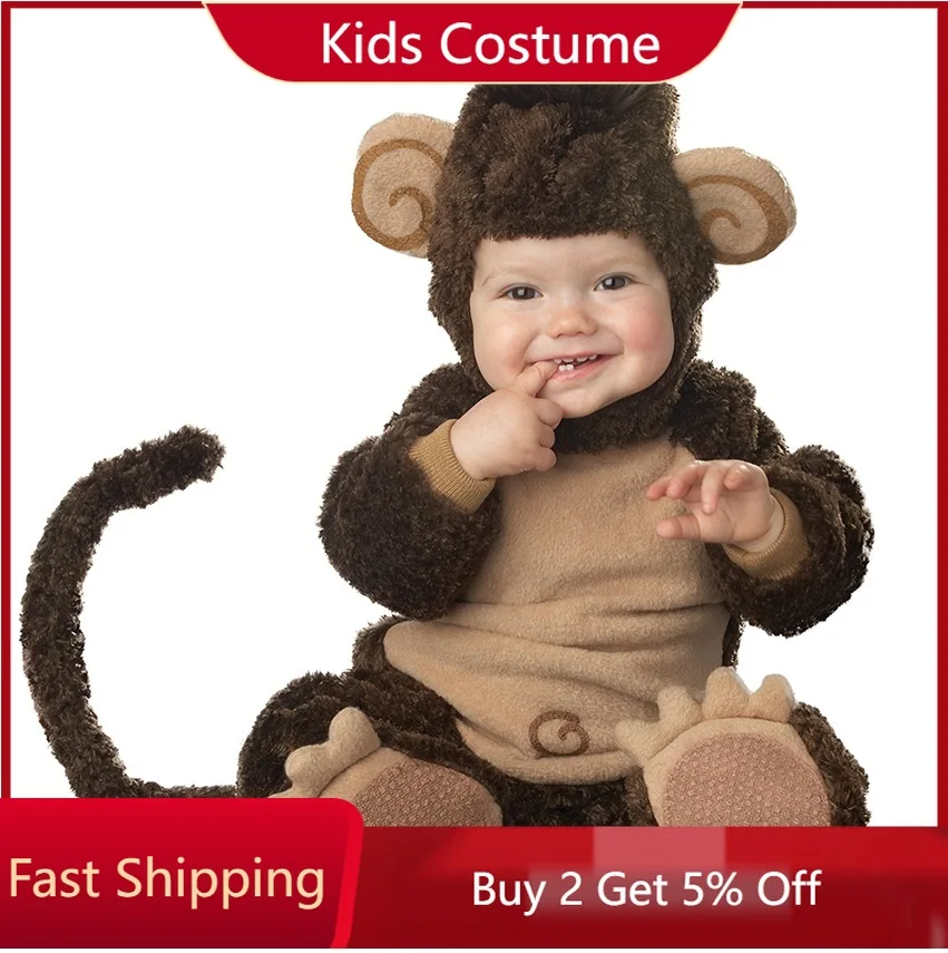 Детский комбинезон в виде обезьяны, на возраст 6-30 месяцев 
Детский комбинезон в виде обезьяны, на возраст 6-30 месяцев