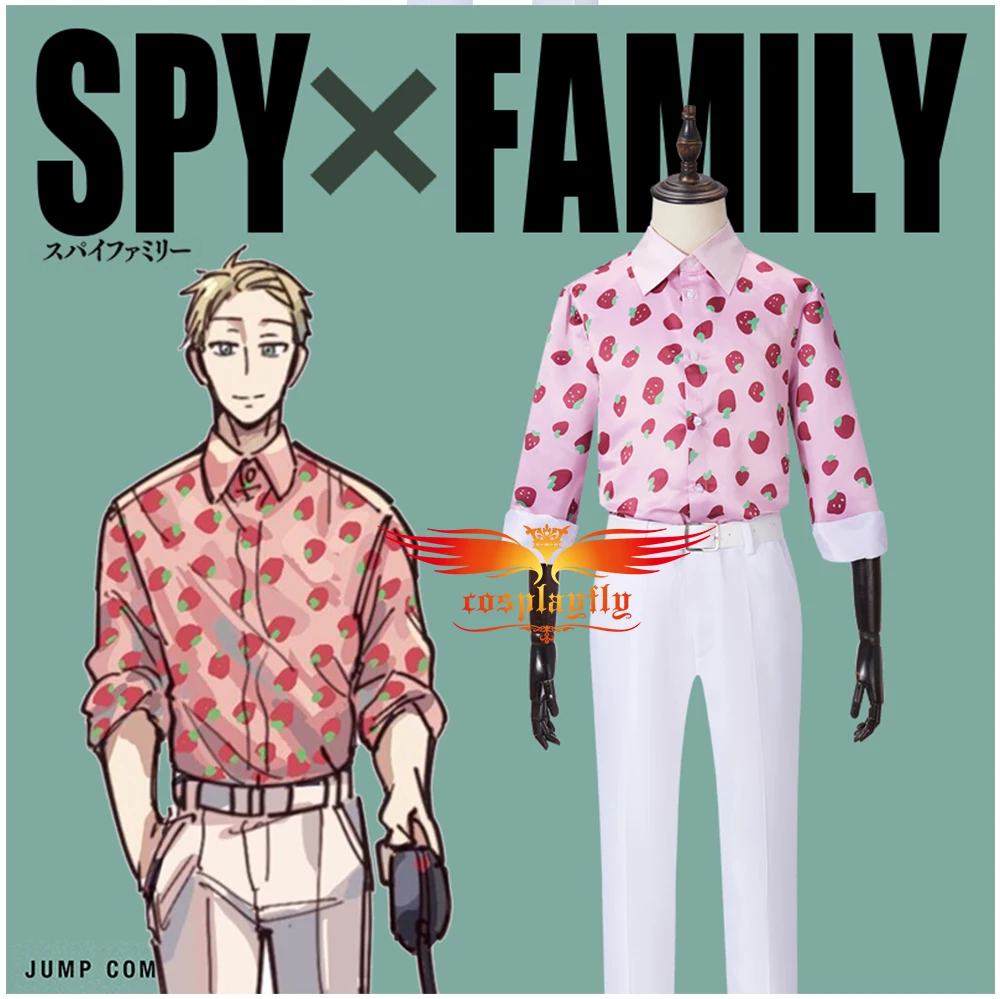 Anime SPY FAMILY Loid Forger Cosplay Costume Adult Women Men Uniform Suits Outfits Strawberry Pattern Top Pants Belt Halloween
Anime SPY FAMILY Loid Forger Cosplay Costume Adult Women Men Uniform Suits Outfits Strawberry Pattern Top Pants Belt Halloween