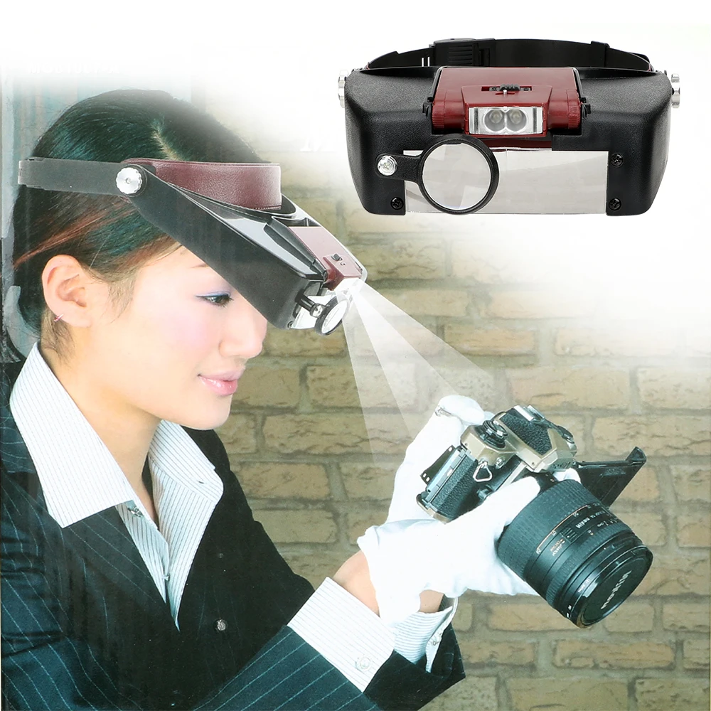 Headband Magnifier Watch Repair Tool Magnifying Glass for Jeweler 1.5x 3x 8.5x 10x with LED Light
Headband Magnifier Watch Repair Tool Magnifying Glass for Jeweler 1.5x 3x 8.5x 10x with LED Light