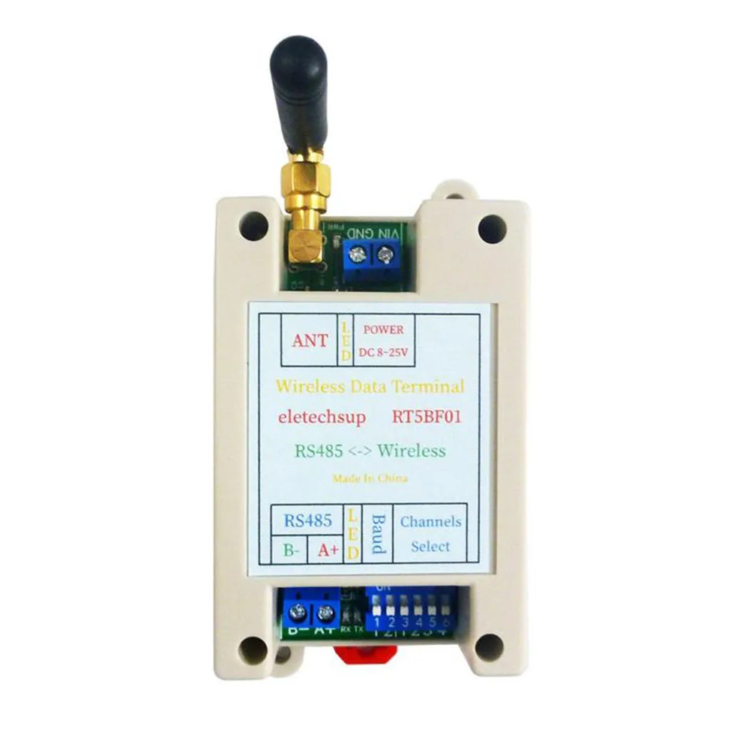 DC 12V 24V 433M Wireless RS485 IO Master-Slave RF Transceiver Relay Swicth Board For LED PTZ PLC
DC 12V 24V 433M Wireless RS485 IO Master-Slave RF Transceiver Relay Swicth Board For LED PTZ PLC