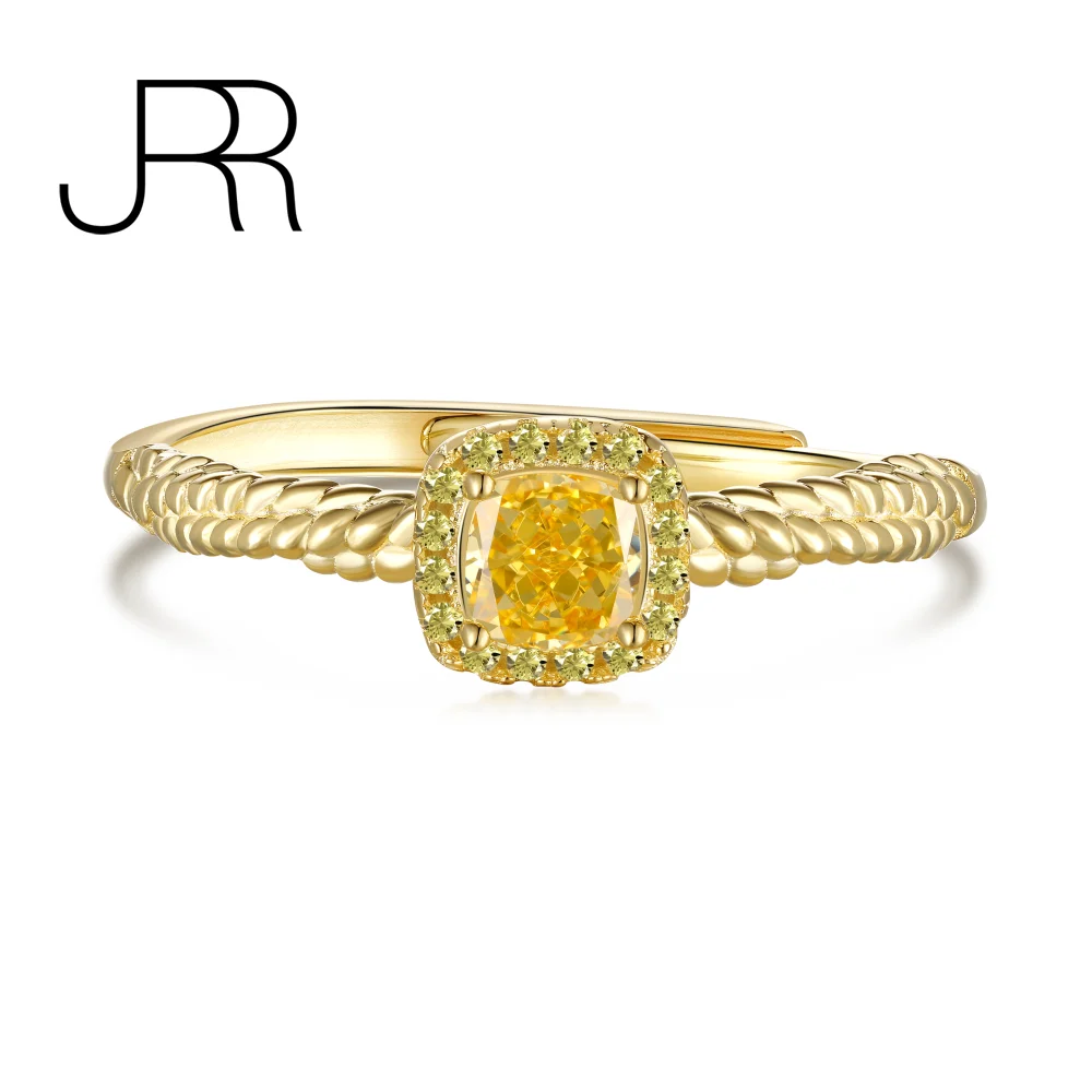 JRR Free Shipping 925 Sterling Silver Sparkle Ice Cut Yellow High Carbon Diamonds Gemstone Wedding Ring Fine Jewelry Wholesale
JRR Free Shipping 925 Sterling Silver Sparkle Ice Cut Yellow High Carbon Diamonds Gemstone Wedding Ring Fine Jewelry Wholesale