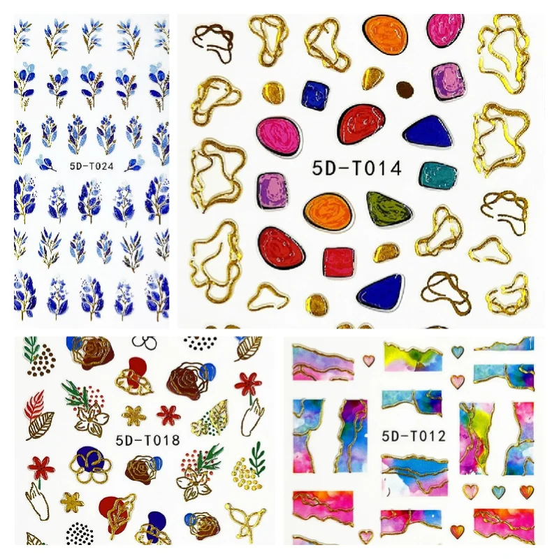 1PCS Laser Silver 5D Nail Art Stickers Embossed Flowers Nails Decals Decor Acrylic Adhesive Sliders Summer Manicure Accessories 
1PCS Laser Silver 5D Nail Art Stickers Embossed Flowers Nails Decals Decor Acrylic Adhesive Sliders Summer Manicure Accessories