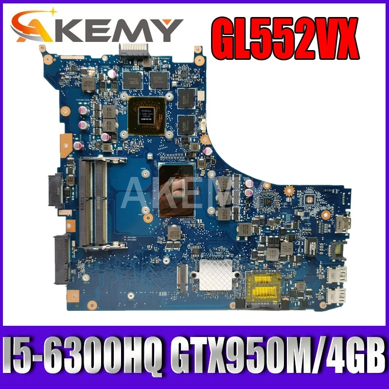 Материнская плата для ноутбука GL552VW REV.2.1, модель GTX950M/960M, 4 Гб, для ASUS ROG GL552VW GL552VX GL552V GL552VW, тест материнской платы ok 
Материнская плата для ноутбука GL552VW REV.2.1, модель GTX950M/960M, 4 Гб, для ASUS ROG GL552VW GL552VX GL552V GL552VW, тест материнской платы ok