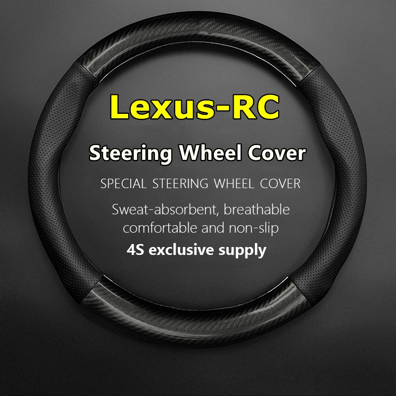 Car PUleather For Lexus RC Steering Wheel Cover Genuine Leather Carbon Fiber Fit RC200t RC300 F Sport 2016 2018 2019
Car PUleather For Lexus RC Steering Wheel Cover Genuine Leather Carbon Fiber Fit RC200t RC300 F Sport 2016 2018 2019