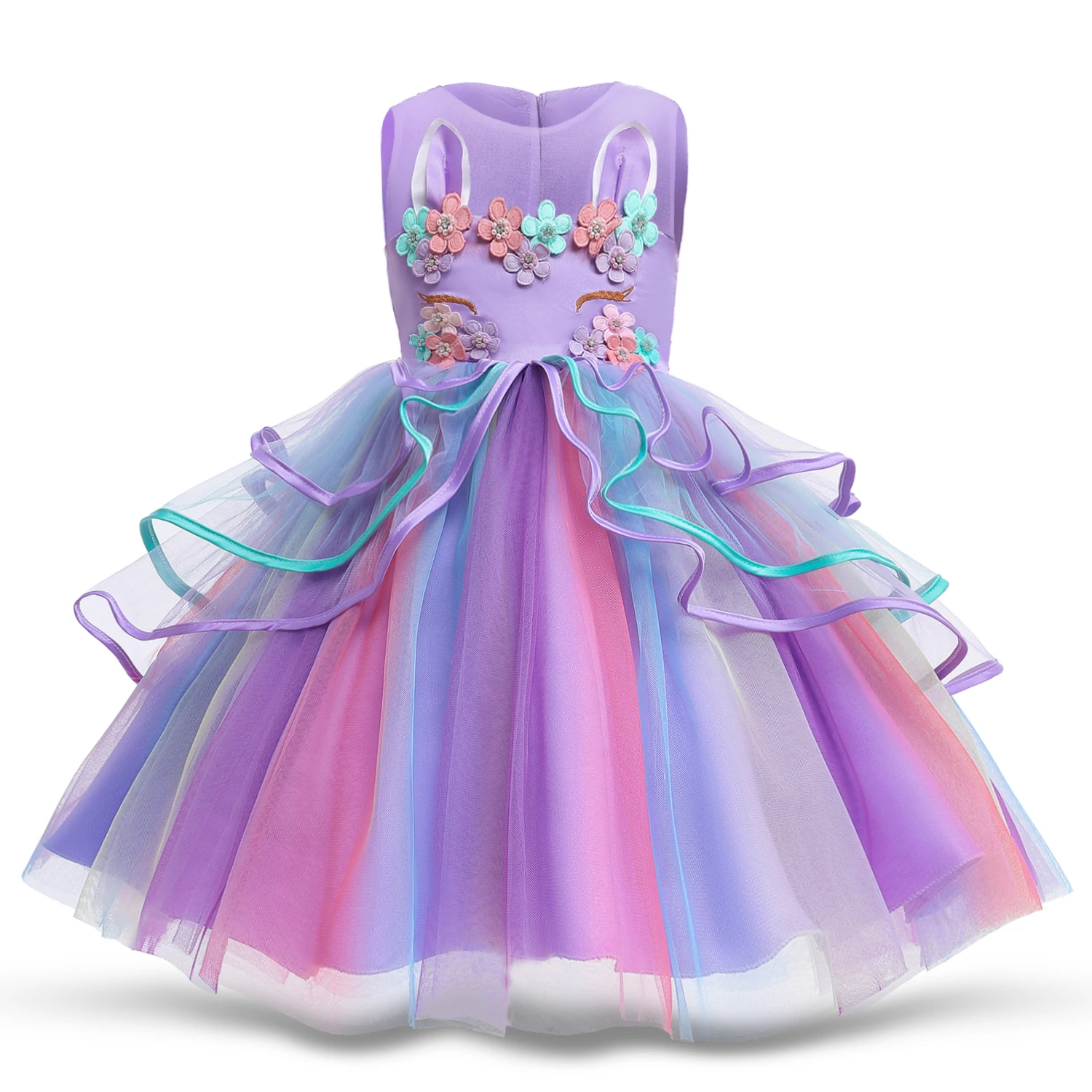 Girls Unicorn Tutu Dress Pastel Rainbow Princess Kids Birthday Party Ruffle Vestido 4-10T Summer Children Perform Prom Costume
Girls Unicorn Tutu Dress Pastel Rainbow Princess Kids Birthday Party Ruffle Vestido 4-10T Summer Children Perform Prom Costume