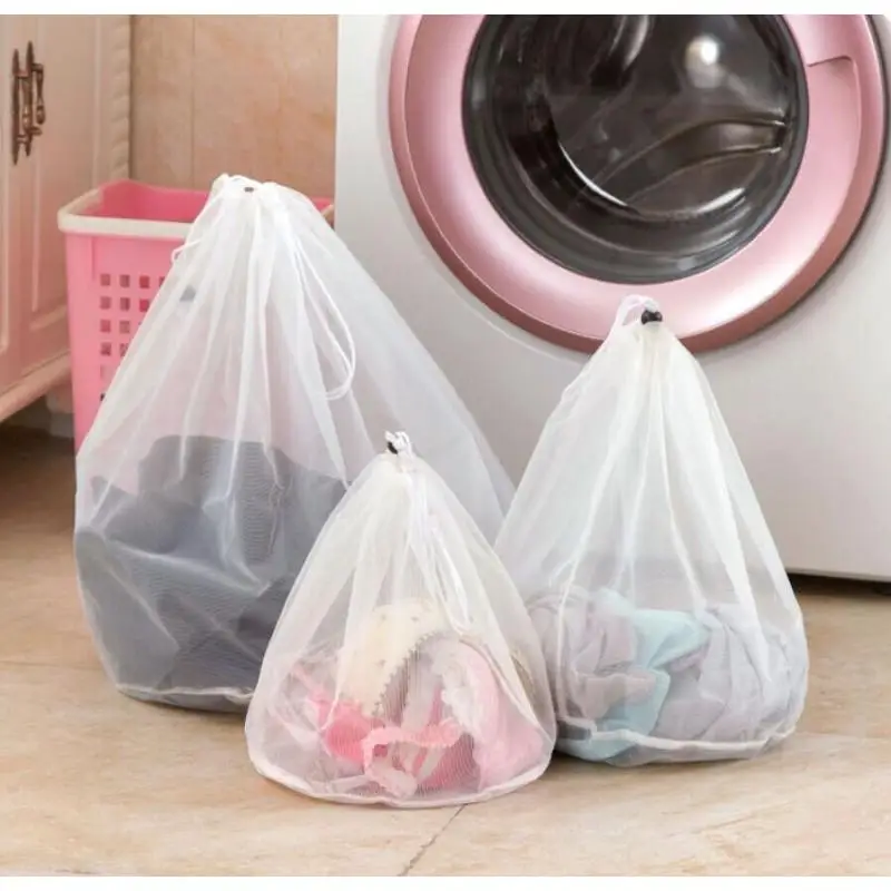 Drawstring Washing Machine Laundry Bag Underwear Bra Socks Wash Net Large Capacity Clothes Storage Pouch Mesh Dirty Laundry Bags
Drawstring Washing Machine Laundry Bag Underwear Bra Socks Wash Net Large Capacity Clothes Storage Pouch Mesh Dirty Laundry Bags