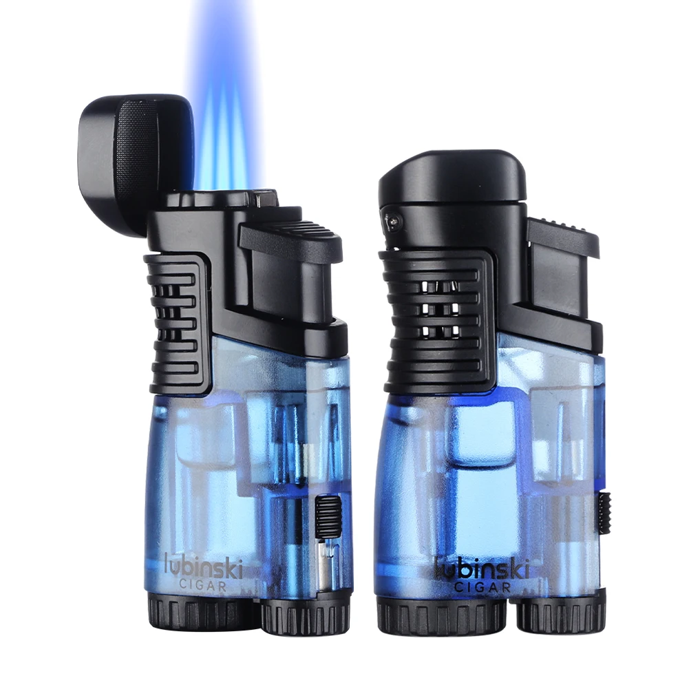 LUBINSKI Professional Cigar Lighter Turbo Home Accessories Tobacco Holder Windproof Jet Torch Lighter With Punch Luxury
LUBINSKI Professional Cigar Lighter Turbo Home Accessories Tobacco Holder Windproof Jet Torch Lighter With Punch Luxury