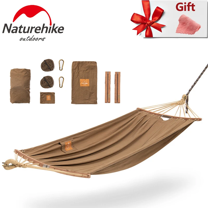 Naturehike 2 Persons Widen Hammock Outdoor Detachable Canvas Hammock Portable Swing Canvas Waterproof 300kg Bearing Capacity
Naturehike 2 Persons Widen Hammock Outdoor Detachable Canvas Hammock Portable Swing Canvas Waterproof 300kg Bearing Capacity