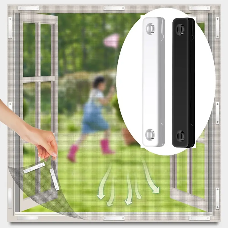 4/12Pcs Magic Window Screen Clip Magnetic Screen Fixed Mosquitoe Screen Permanent Clips Anti Mosquito Fly Insect Protection Home
4/12Pcs Magic Window Screen Clip Magnetic Screen Fixed Mosquitoe Screen Permanent Clips Anti Mosquito Fly Insect Protection Home