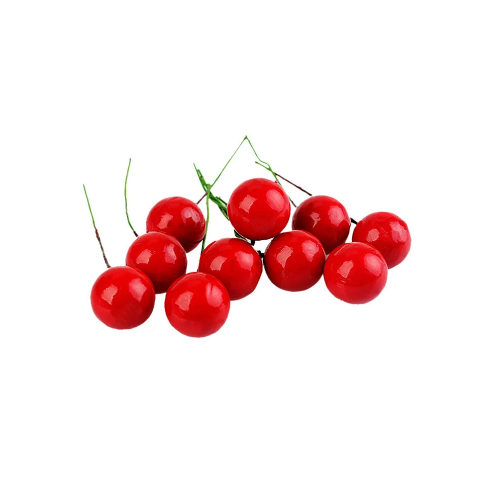 100Pcs Artificial Berry Vivid Red Holly Berry Berries DIY Handmade Christmas Ball Berries Home Garland Christmas Decoration
100Pcs Artificial Berry Vivid Red Holly Berry Berries DIY Handmade Christmas Ball Berries Home Garland Christmas Decoration