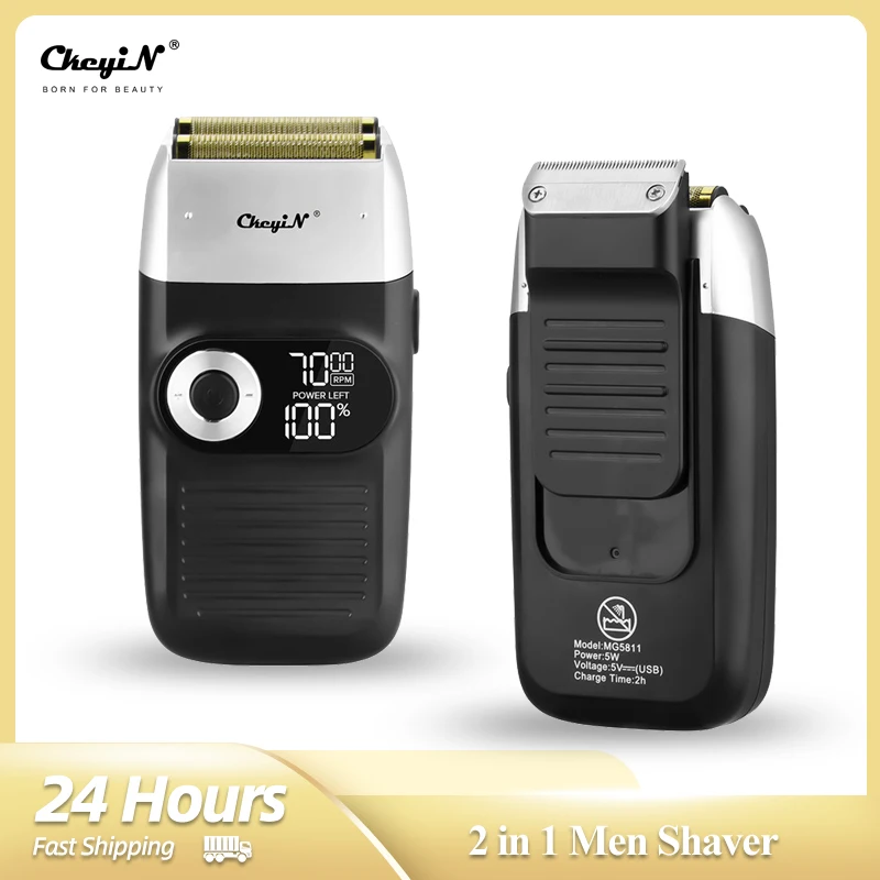 CkeyiN Electric Men Shaver Professional Beard Trimmer Moustache Razor LCD Display Rechargeable Floating Facial Shaving Machine
CkeyiN Electric Men Shaver Professional Beard Trimmer Moustache Razor LCD Display Rechargeable Floating Facial Shaving Machine