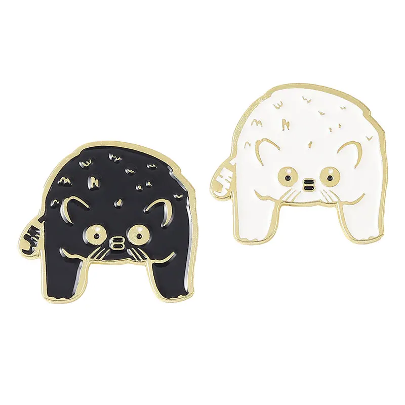 Black White Raccoon Brooches Funny Fat Kitten Lapel Enamel Pins Metal Badges Cartoon Animal Jewelry Gifts For Friends
Black White Raccoon Brooches Funny Fat Kitten Lapel Enamel Pins Metal Badges Cartoon Animal Jewelry Gifts For Friends