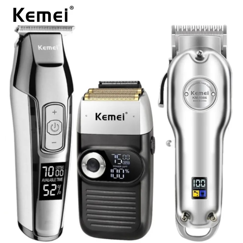 Kemei Hair Clipper Professional Trimmer For Men Rechargeable Hair Trimmer Hair Cutter Mower Hair Cutting Machine Kit Combo
Kemei Hair Clipper Professional Trimmer For Men Rechargeable Hair Trimmer Hair Cutter Mower Hair Cutting Machine Kit Combo