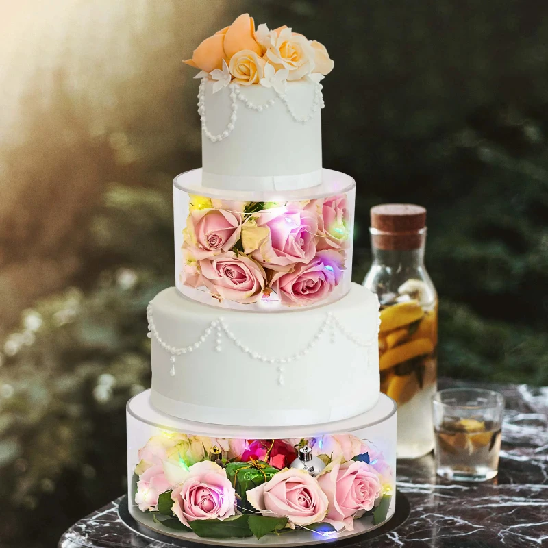 2Pcs Fillable Acrylic Cake Stand Cake Display Riser Cake Tier, Round Cylinder Display Riser Display Box, Decorative Centerpiece
2Pcs Fillable Acrylic Cake Stand Cake Display Riser Cake Tier, Round Cylinder Display Riser Display Box, Decorative Centerpiece