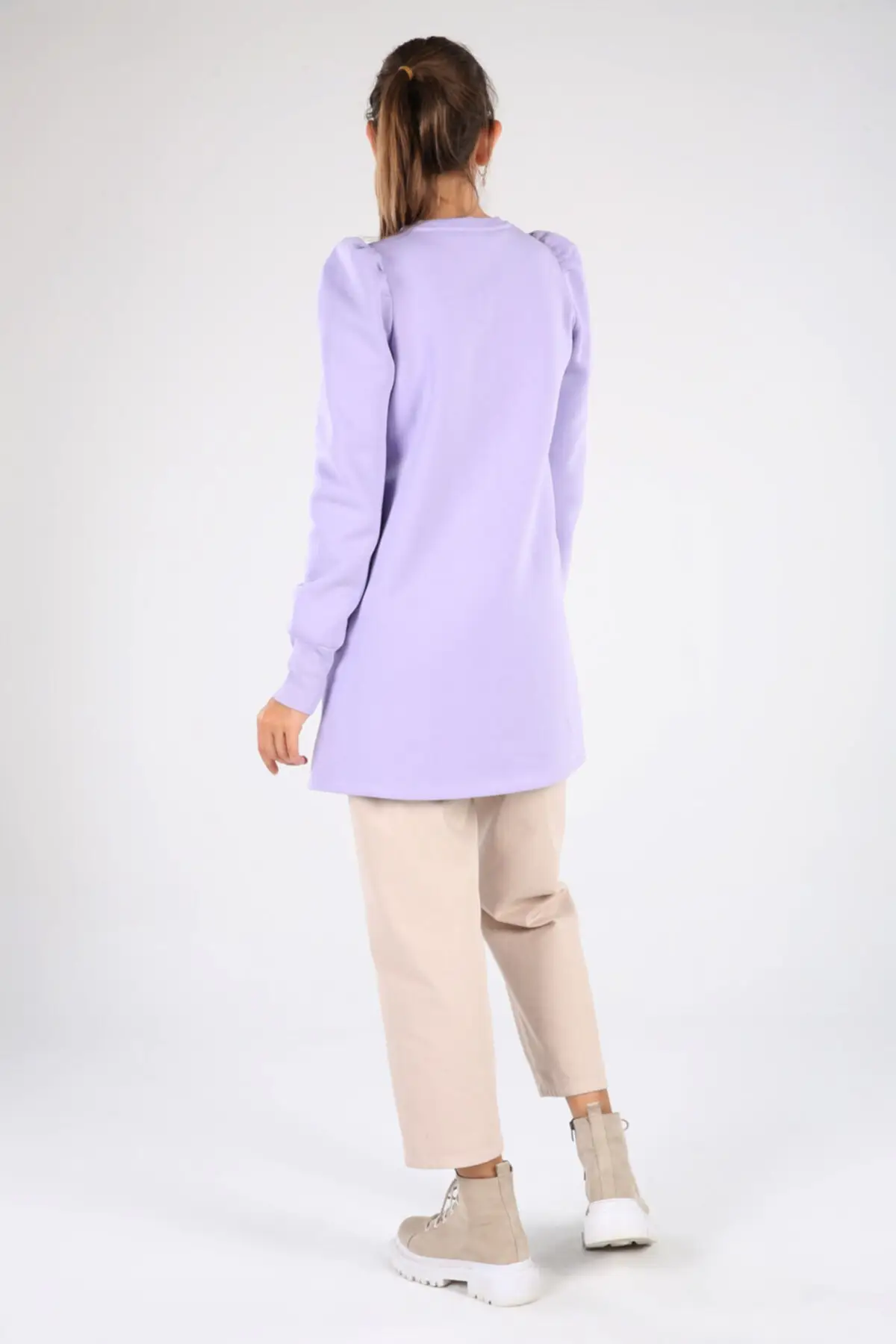 Lilac Cotton Tunic Sweater arm ruffles Women Muslim Sweatshirt 2021 Fashion
Lilac Cotton Tunic Sweater arm ruffles Women Muslim Sweatshirt 2021 Fashion