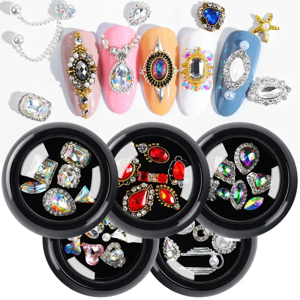 Nail Shiny Rhinestone Crystal Alloy Flat Back Nails Stone Gems Glass Jewelry 3D Nail Art Decorations Charm DIY Design Charm
Nail Shiny Rhinestone Crystal Alloy Flat Back Nails Stone Gems Glass Jewelry 3D Nail Art Decorations Charm DIY Design Charm