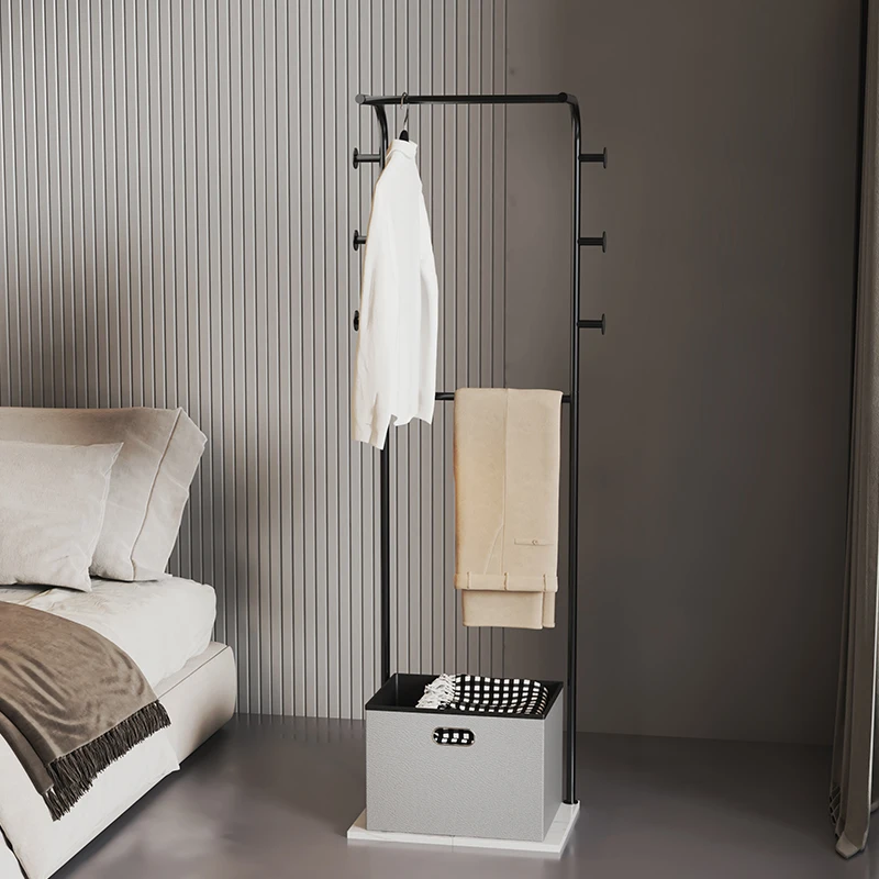 

Nordic Luxury Hanger Clothes Rack Stand Floor Corner Shelves Coat Racks Organizer Ganchos Para Ropa Furniture Living Room