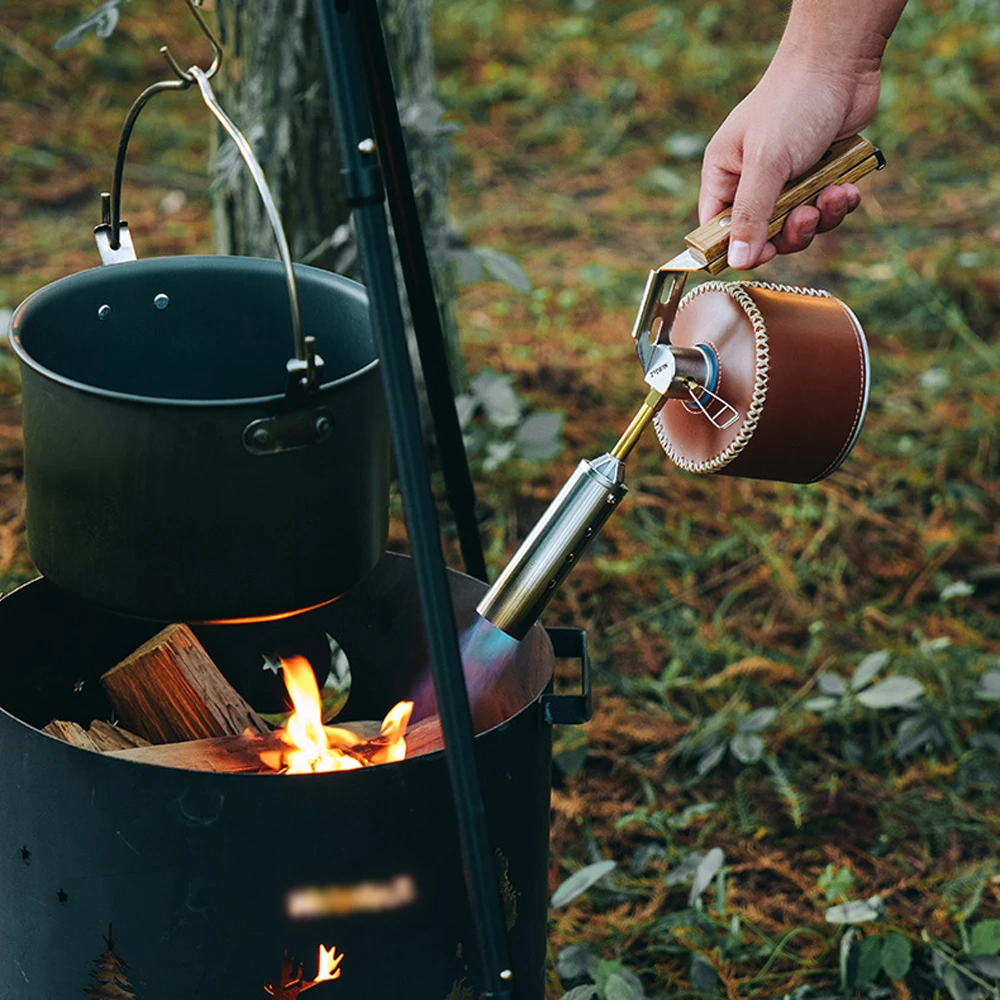 Wood Handle Camping Folding Gas Torch High Power Outdoor Portable Burners Charcoal Burning Tool Picnic BBQ Cooking Flamethrower
Wood Handle Camping Folding Gas Torch High Power Outdoor Portable Burners Charcoal Burning Tool Picnic BBQ Cooking Flamethrower