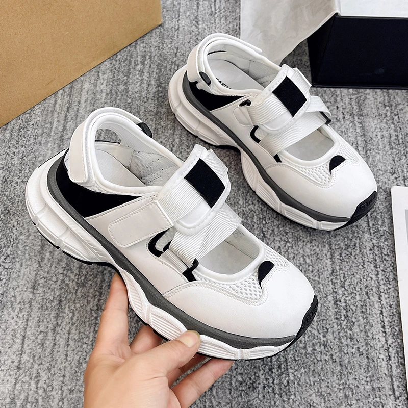 Women's Casual Sports Sandals Summer Female Sneakers Closed Toe Wedge Outdoor Breathable Mesh Platform Ladies Running Shoes 2023 
Women's Casual Sports Sandals Summer Female Sneakers Closed Toe Wedge Outdoor Breathable Mesh Platform Ladies Running Shoes 2023