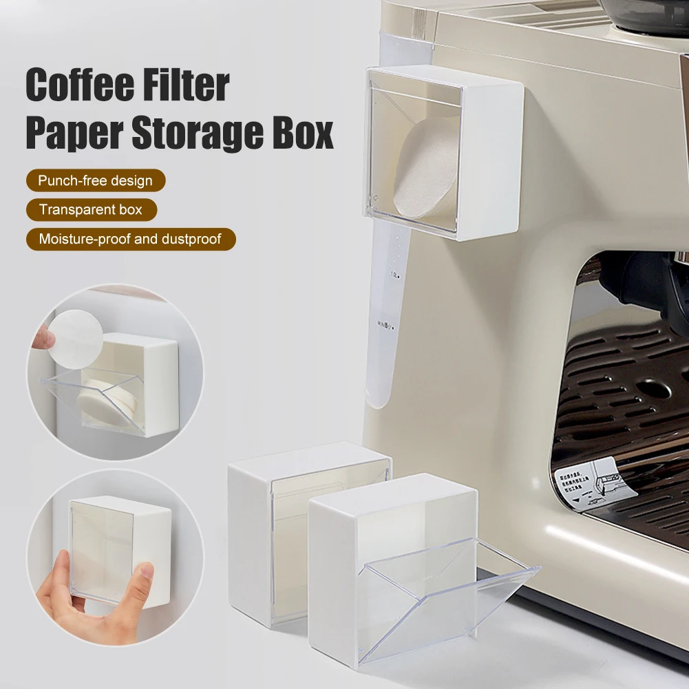 Coffee Filter Paper Holder Dustproof Coffee Filter Paper Storage Box Coffee Dosing Ring Powder Bowl Wall Rack Coffee Accessories
Coffee Filter Paper Holder Dustproof Coffee Filter Paper Storage Box Coffee Dosing Ring Powder Bowl Wall Rack Coffee Accessories