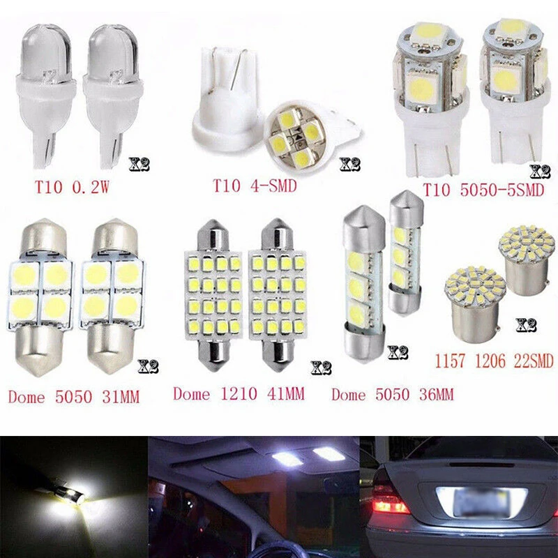 14*/Set LED Car Trunk Light Interior White Dome License Plate Lamp Bulbs 1157 1206 22SMD T10 4SMD 5SMD 31&41mm 16SMD 3SMD 6SMD
14*/Set LED Car Trunk Light Interior White Dome License Plate Lamp Bulbs 1157 1206 22SMD T10 4SMD 5SMD 31&41mm 16SMD 3SMD 6SMD
