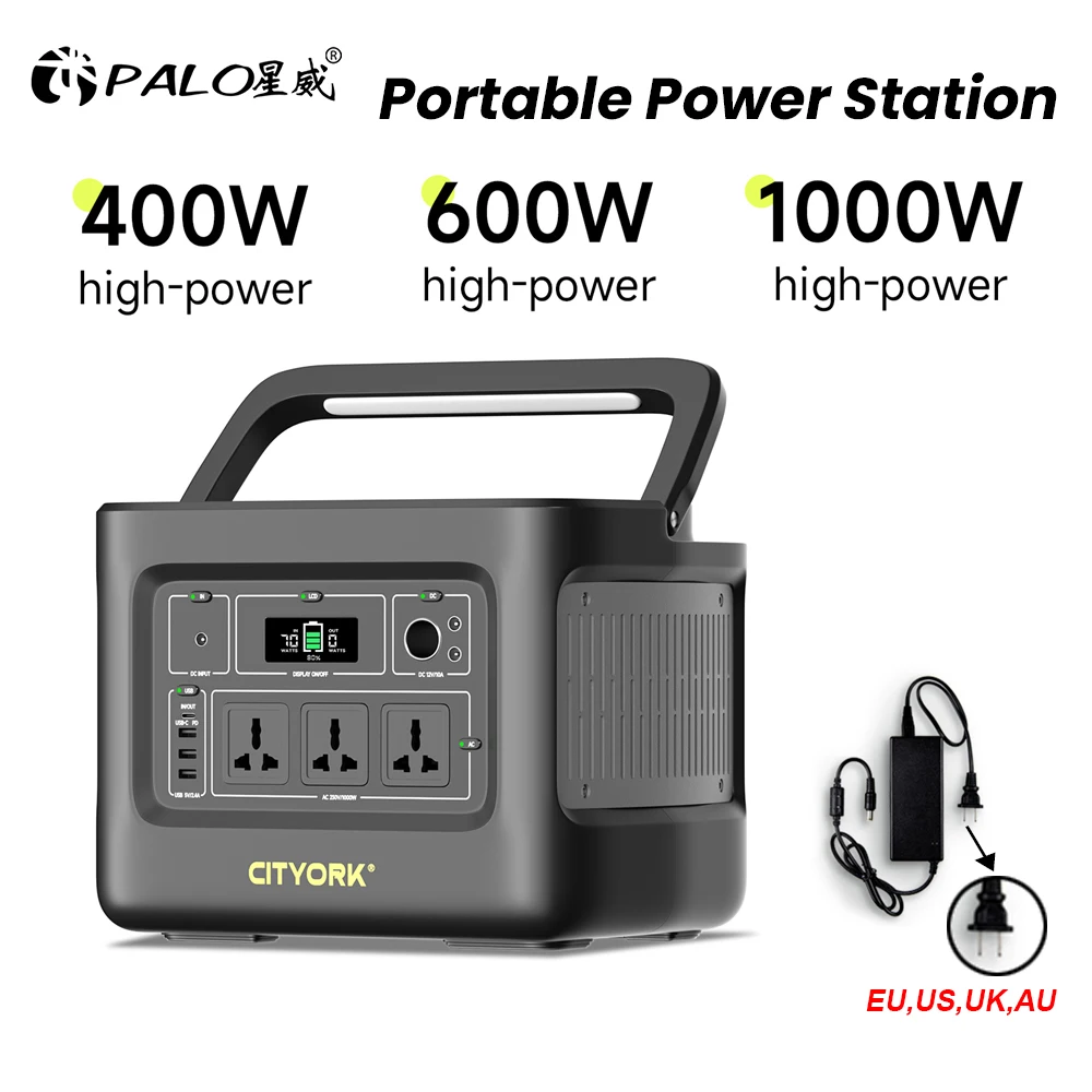 PALO 200-240V 400W 600W 1000W Power Station Portable Solar Generator Battery for Outdoor Camera Drone Emergency Power Supply
PALO 200-240V 400W 600W 1000W Power Station Portable Solar Generator Battery for Outdoor Camera Drone Emergency Power Supply