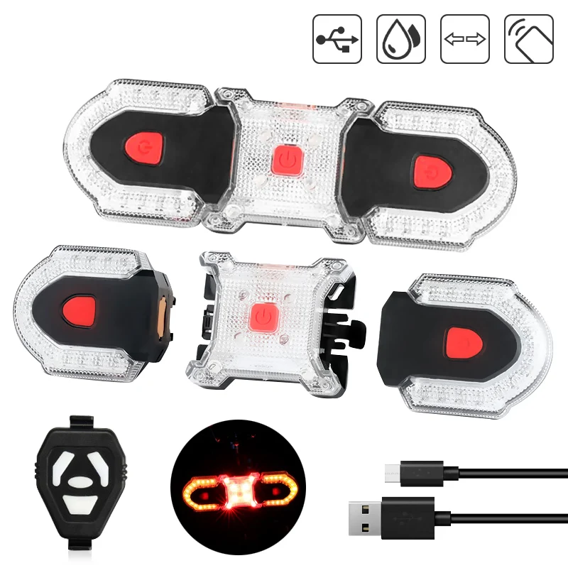 Bike Rear Light Turn Signals Smart Bicycle Taillight Wireless Remote Control USB Charging Cycling Safety Warning Tail Lamp
Bike Rear Light Turn Signals Smart Bicycle Taillight Wireless Remote Control USB Charging Cycling Safety Warning Tail Lamp