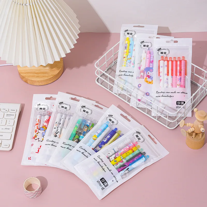 6Pcs Sanrios Neutral Pen Kuromi Hello Kittys Kawaii Cartoon Pattern Gel Pen Office Student Stationery Written Test Girls Gift
6Pcs Sanrios Neutral Pen Kuromi Hello Kittys Kawaii Cartoon Pattern Gel Pen Office Student Stationery Written Test Girls Gift