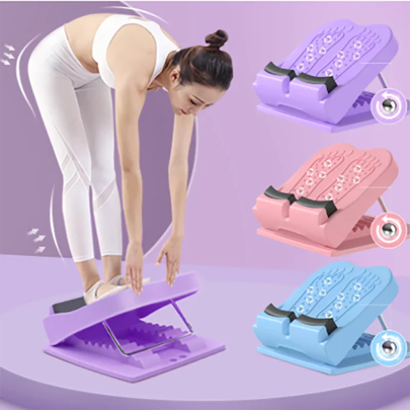 

Caton Lajin Board Oblique Pedal Calf Stretcher Foot Massage Fitness Beautiful Legs Leg Equipment Foldable Stretching Lajin Board