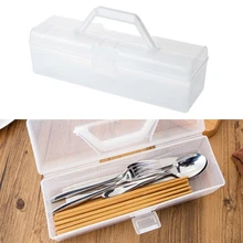 Kitchen Handheld Chopsticks Tableware Spaghetti Noodle Food Storage Box Pasta Container With Lid