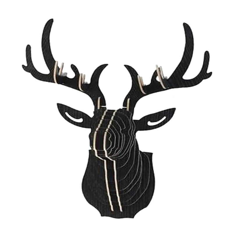 3D Wood Carving Deer Head Decoration Wall And Hook Door Necklace Hat Key - Black
3D Wood Carving Deer Head Decoration Wall And Hook Door Necklace Hat Key - Black