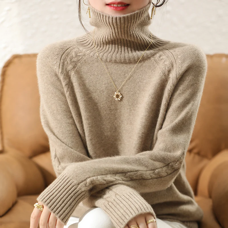 100% Pure Australian Wool Knitted Pullovers Women Jumpers Soft&Warm Long Turtleneck Sweaters for Female Winter Clothes
100% Pure Australian Wool Knitted Pullovers Women Jumpers Soft&Warm Long Turtleneck Sweaters for Female Winter Clothes