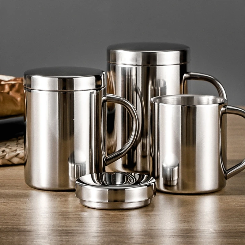 F63A Kitchen Stainless Steel Coffee Mug Easy Grip With Lid Bar Double Wall Drinking Milk Office Large Capacity Thermal Insula
F63A Kitchen Stainless Steel Coffee Mug Easy Grip With Lid Bar Double Wall Drinking Milk Office Large Capacity Thermal Insula