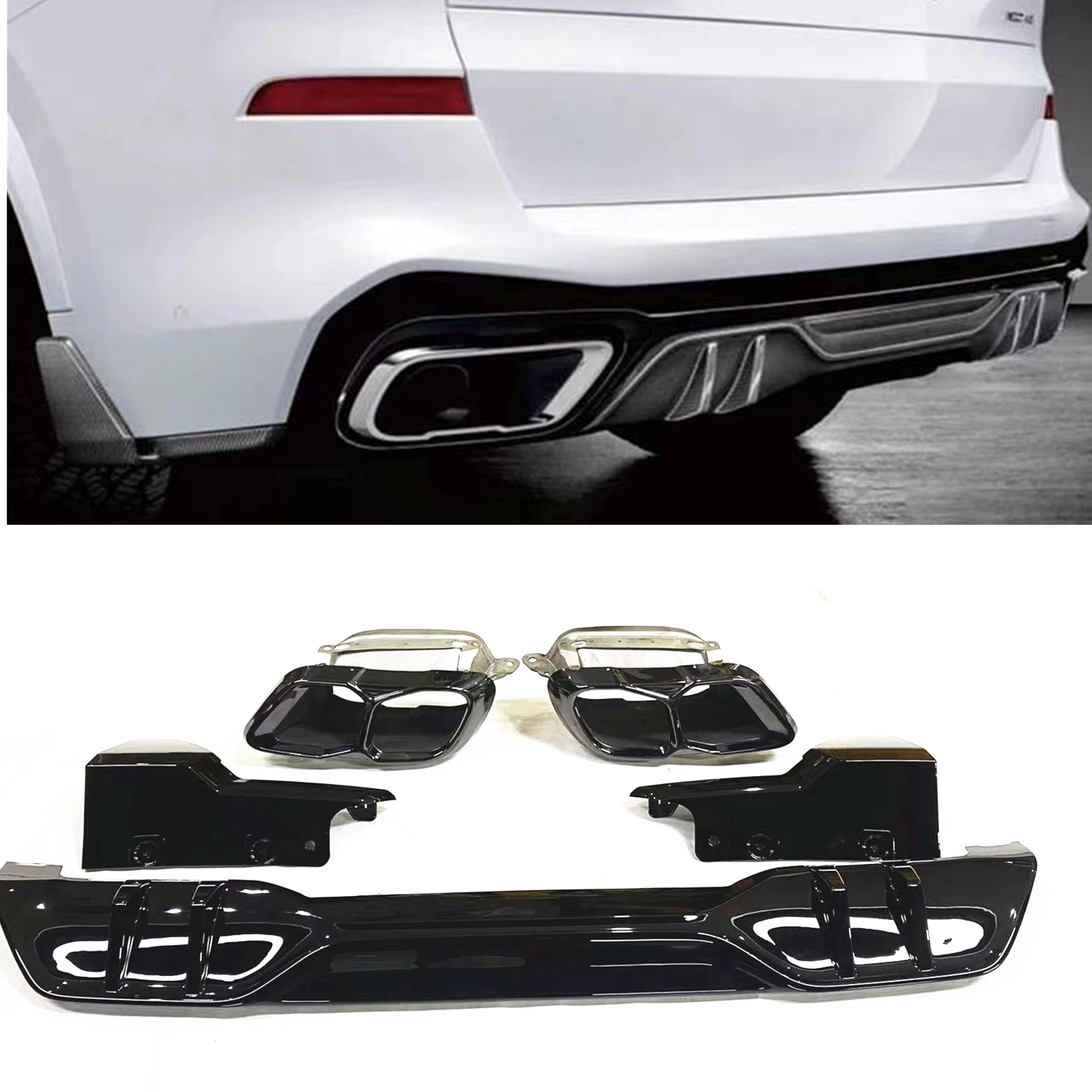 Наконечник глушителя выхлопной трубы для BMW G05 LCI X5 2019 2020 2021 2022 2023
