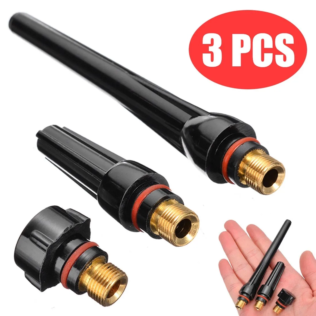 3pc Welding Kit TIG Gas Lens Collet Body Kit For WP-17 WP-18 WP-26 TIG Welding Torch L/M/S Size GTAW Welder Accesories 2022
3pc Welding Kit TIG Gas Lens Collet Body Kit For WP-17 WP-18 WP-26 TIG Welding Torch L/M/S Size GTAW Welder Accesories 2022